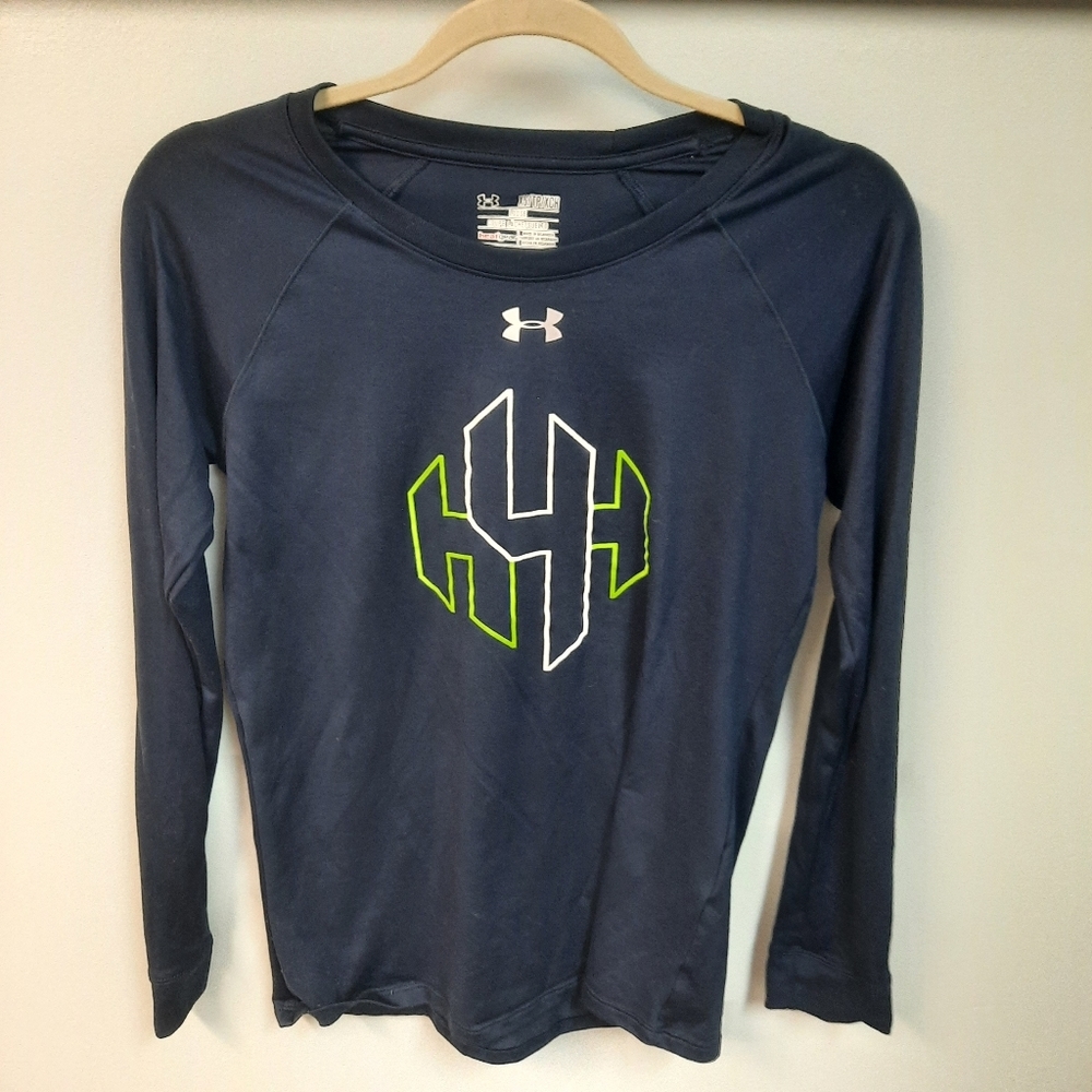 Under Armour Heatgear Loose fit Long-sleeve Navy shirt